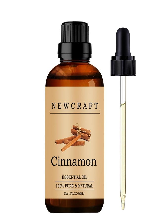 NewCraft Cinnamon Essential Oils, 30ML 100% Pure and Natural Essential Oil with Dropper for Aromatherapy Diffuser - 1 Fl Oz/Cinnamon - Image 1